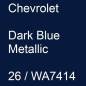 Preview: Chevrolet, Dark Blue Metallic, 26 / WA7414.